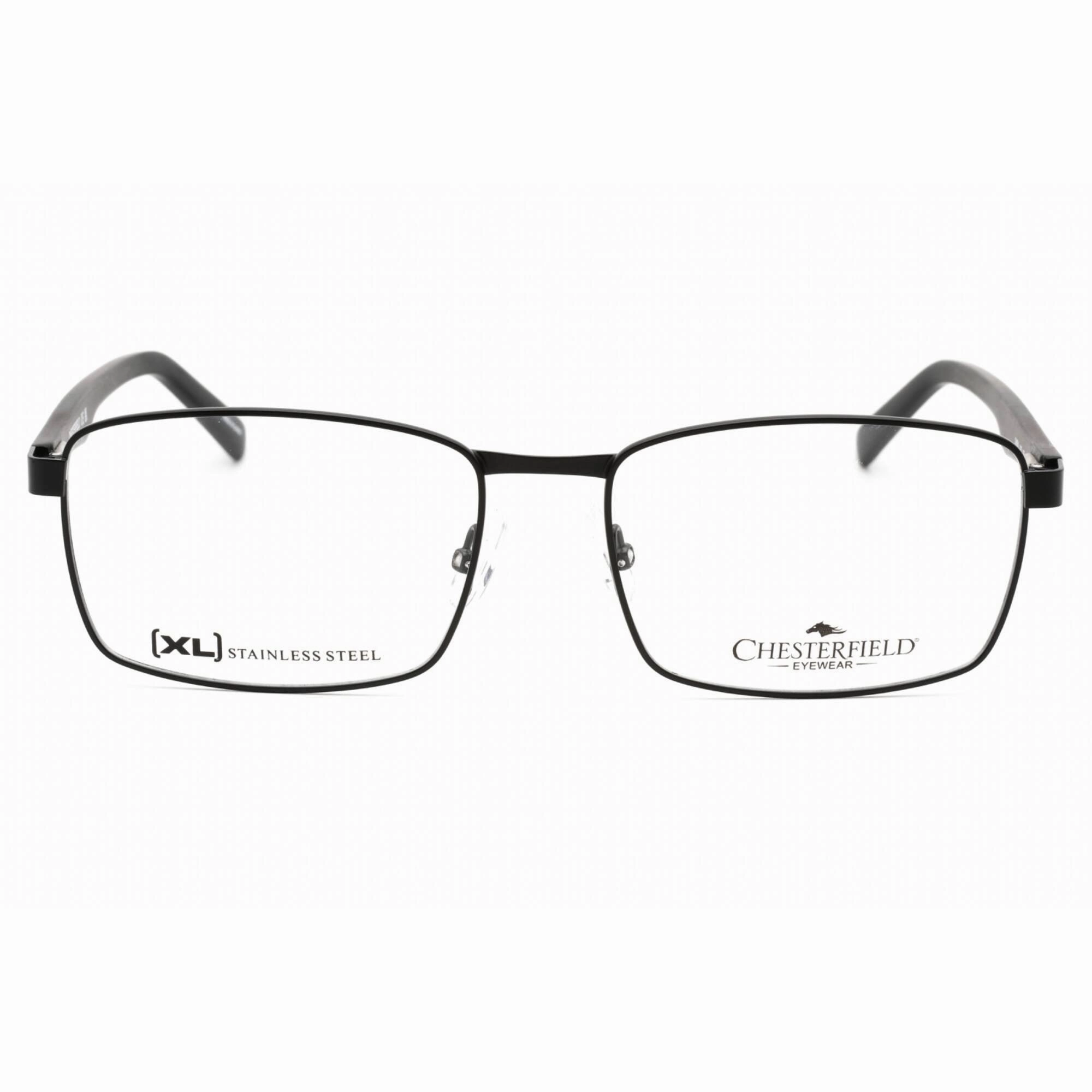 Chesterfield Men's Eyeglasses - Matte Black Metal Full Rim Frame | CH 93XL 0003 00