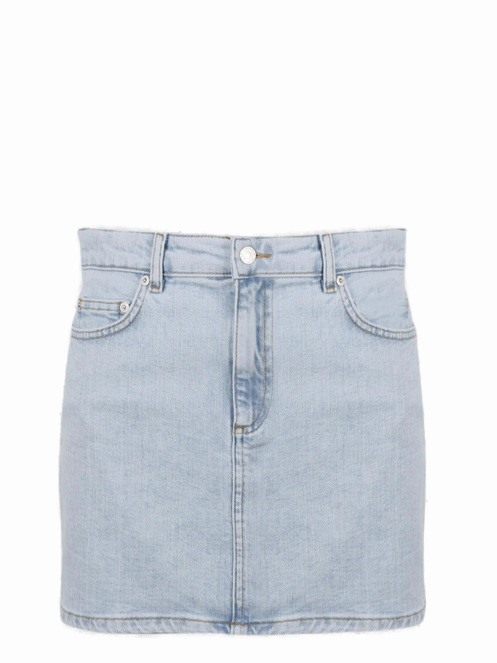 Chiara Ferragni Star Printed Denim Mini Skirt