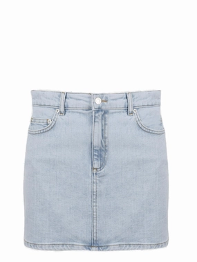 Chiara Ferragni Star Printed Denim Mini Skirt