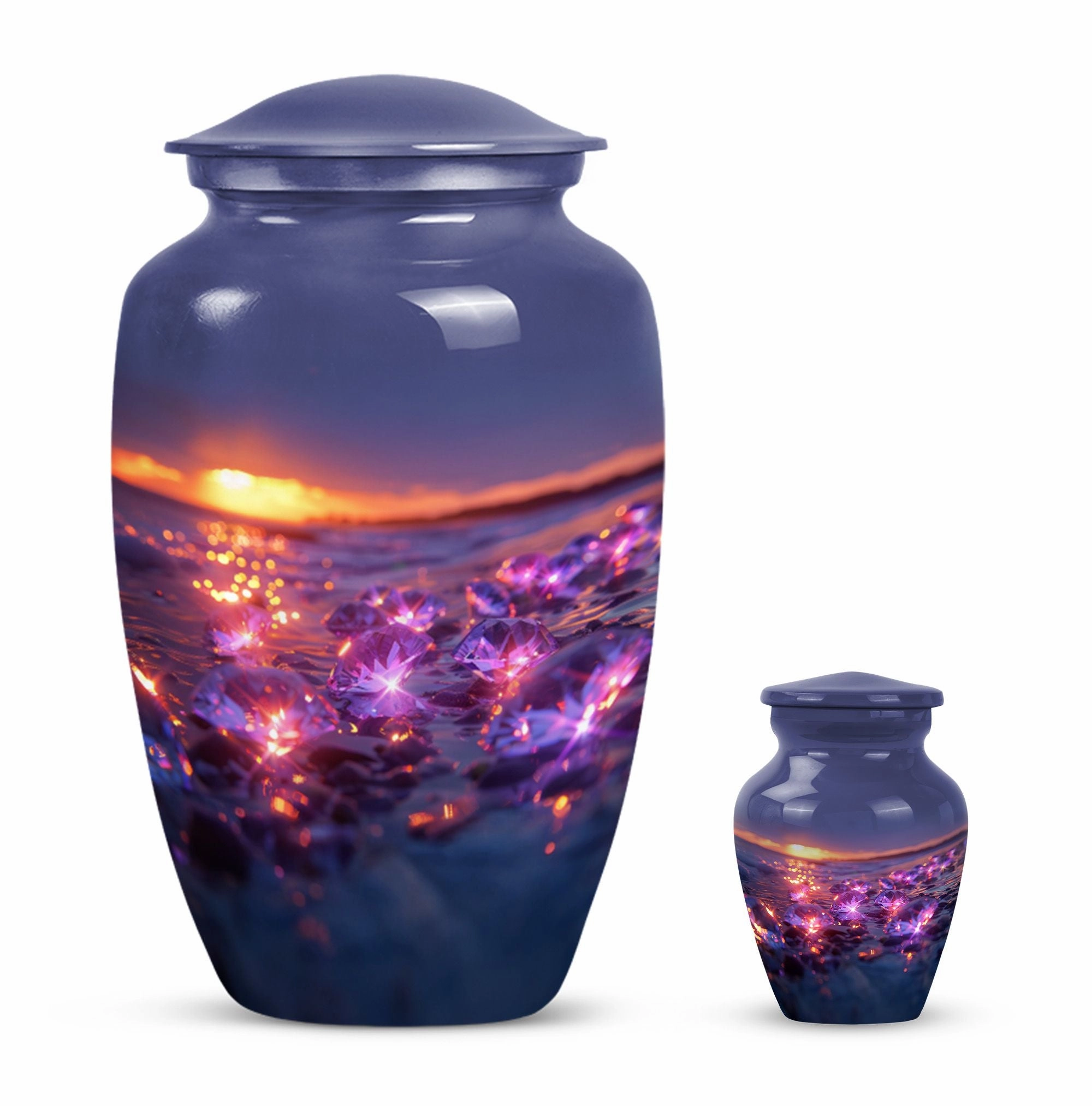 Classic Diamond Cremation Urn – A Commemorative Tribute