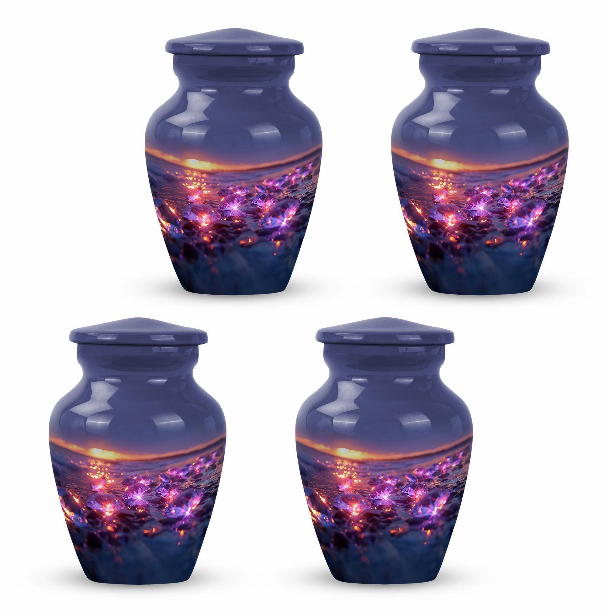 Classic Diamond Cremation Urn – A Commemorative Tribute