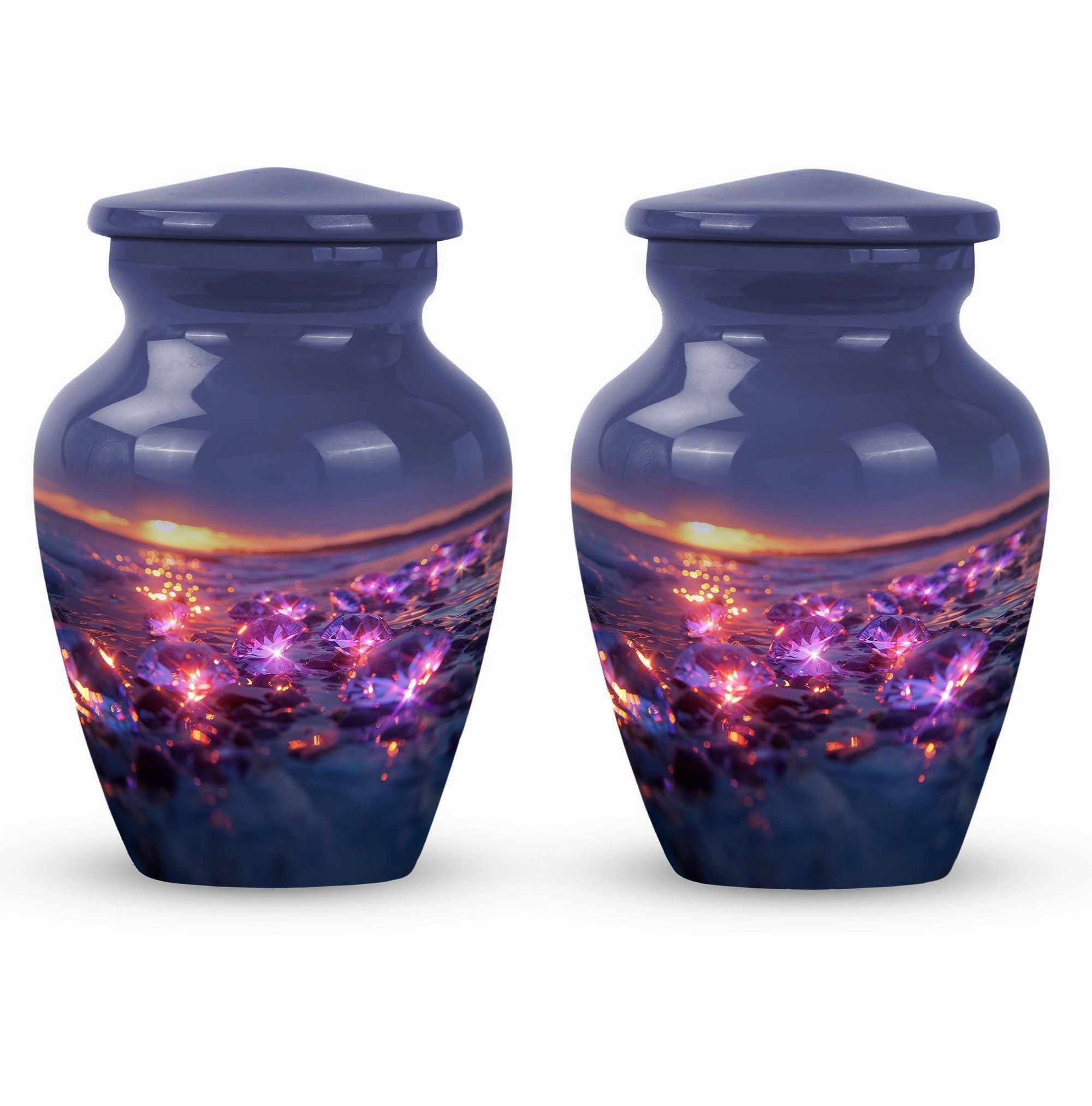 Classic Diamond Cremation Urn – A Commemorative Tribute