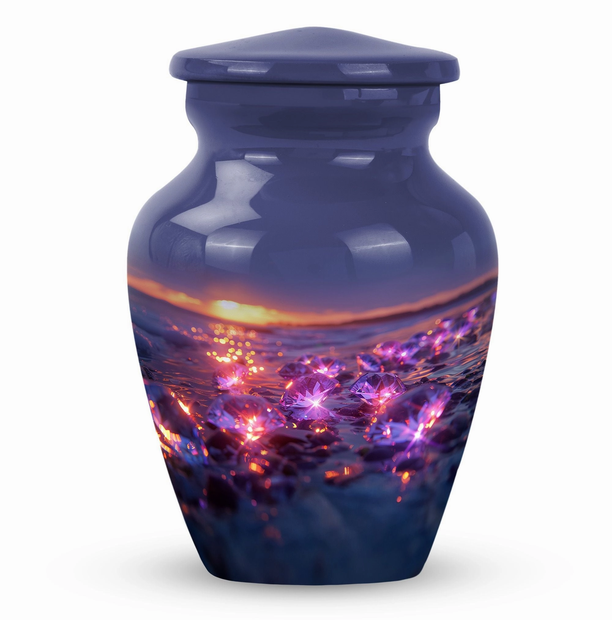 Classic Diamond Cremation Urn – A Commemorative Tribute
