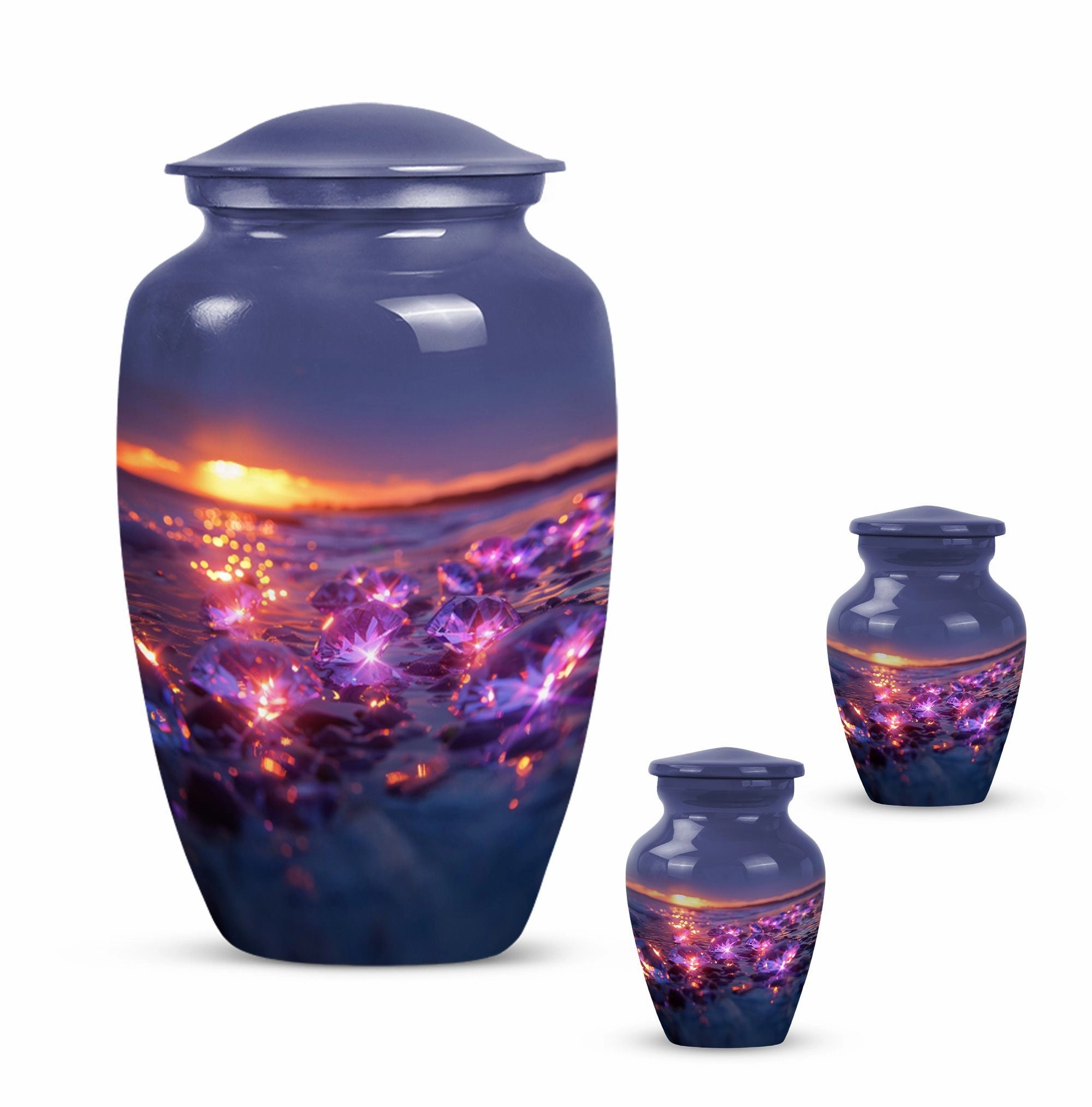 Classic Diamond Cremation Urn – A Commemorative Tribute