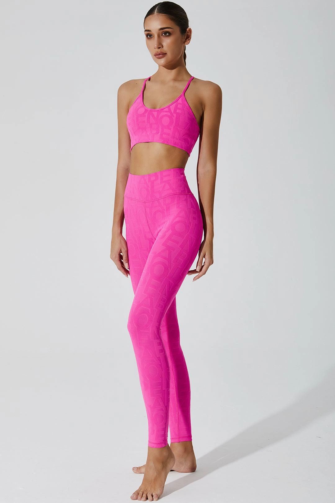 Classic Déese Fleur Legging 3D - Dark Pink Purple