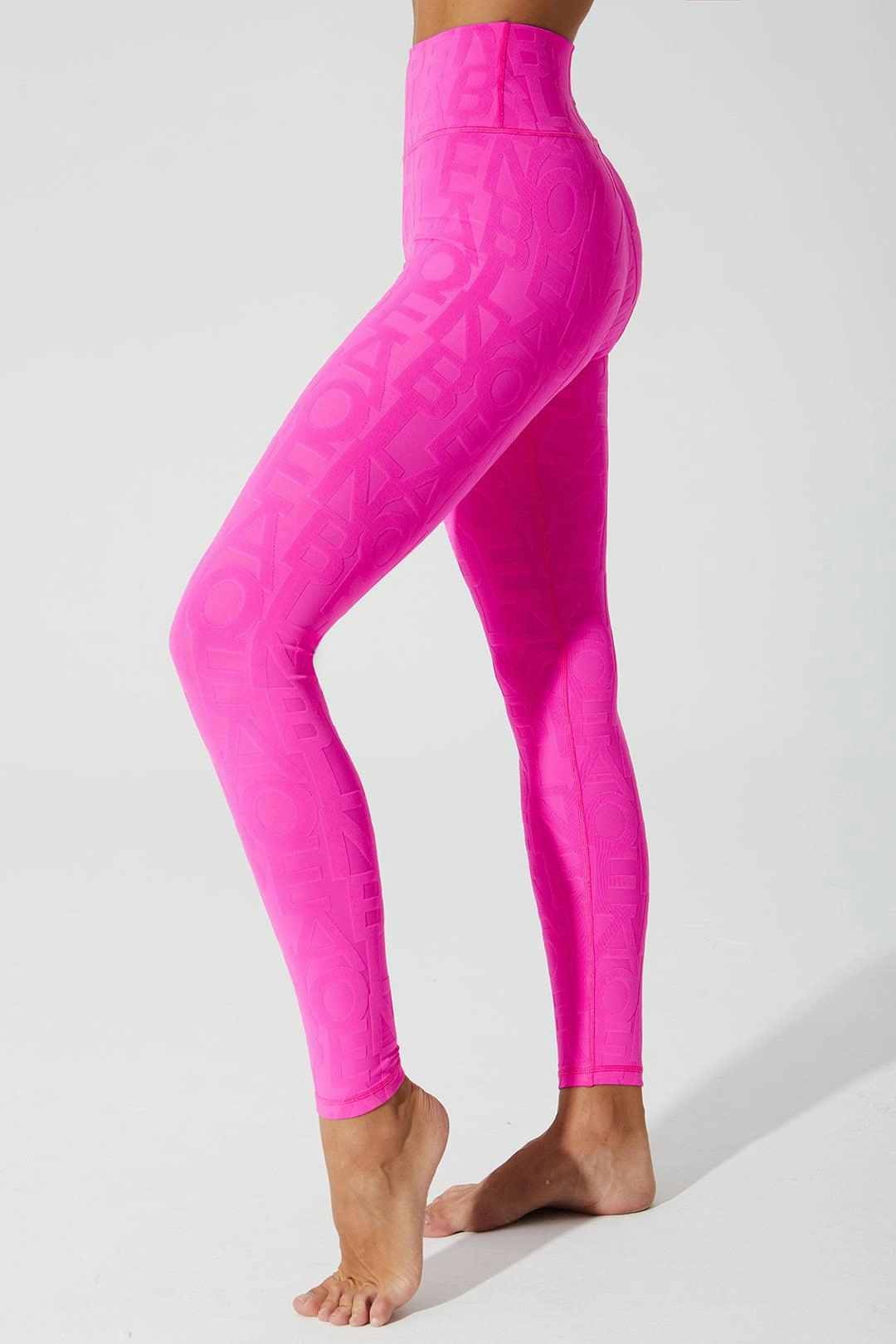 Classic Déese Fleur Legging 3D - Dark Pink Purple