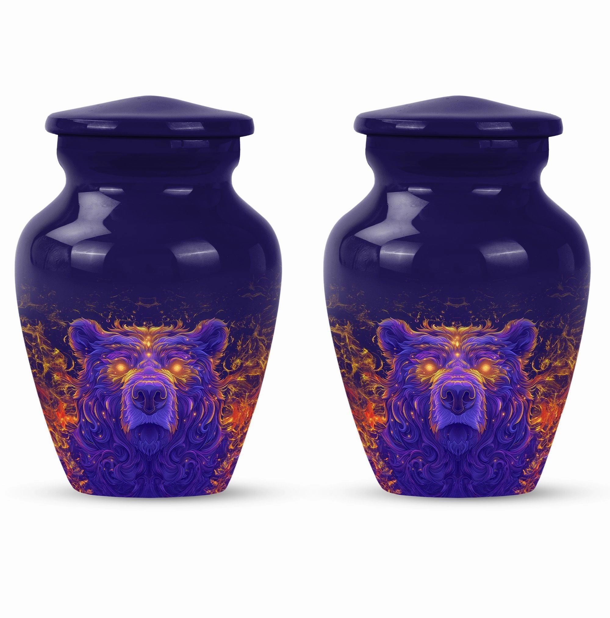 Classic Men's Bear Cremation Urn For Storing Human Ashes
