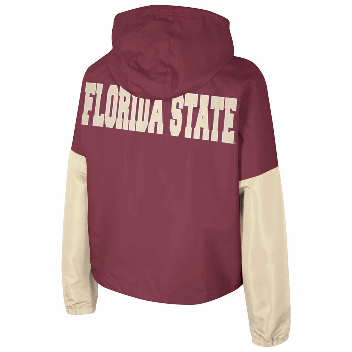 Colosseum Women's Stacked FSU/Florida State Full-zip Hooded Jacket - Garnet/Gold