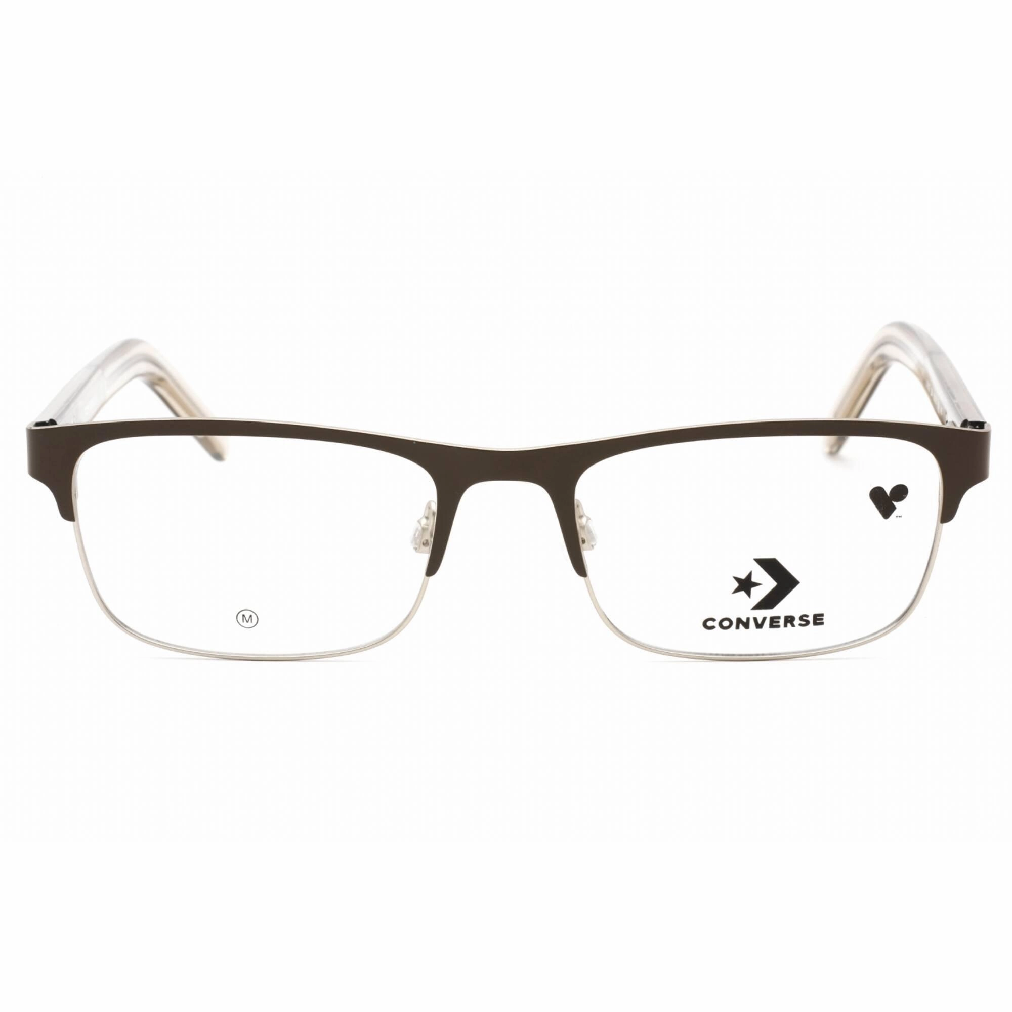 Converse Men's Eyeglasses - Matte Engine Smoke Metal Frame Clear Lens | CV3022 254