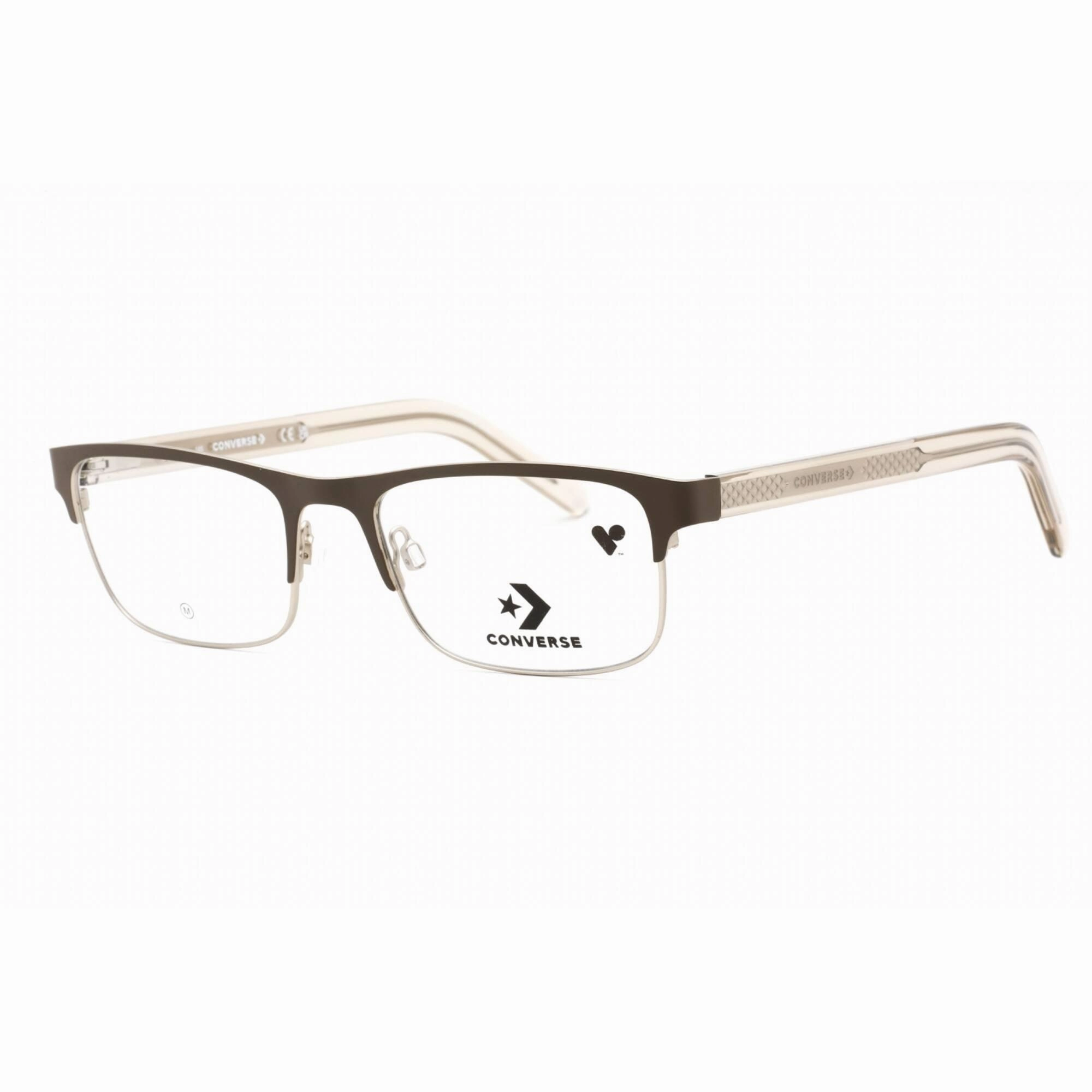 Converse Men's Eyeglasses - Matte Engine Smoke Metal Frame Clear Lens | CV3022 254