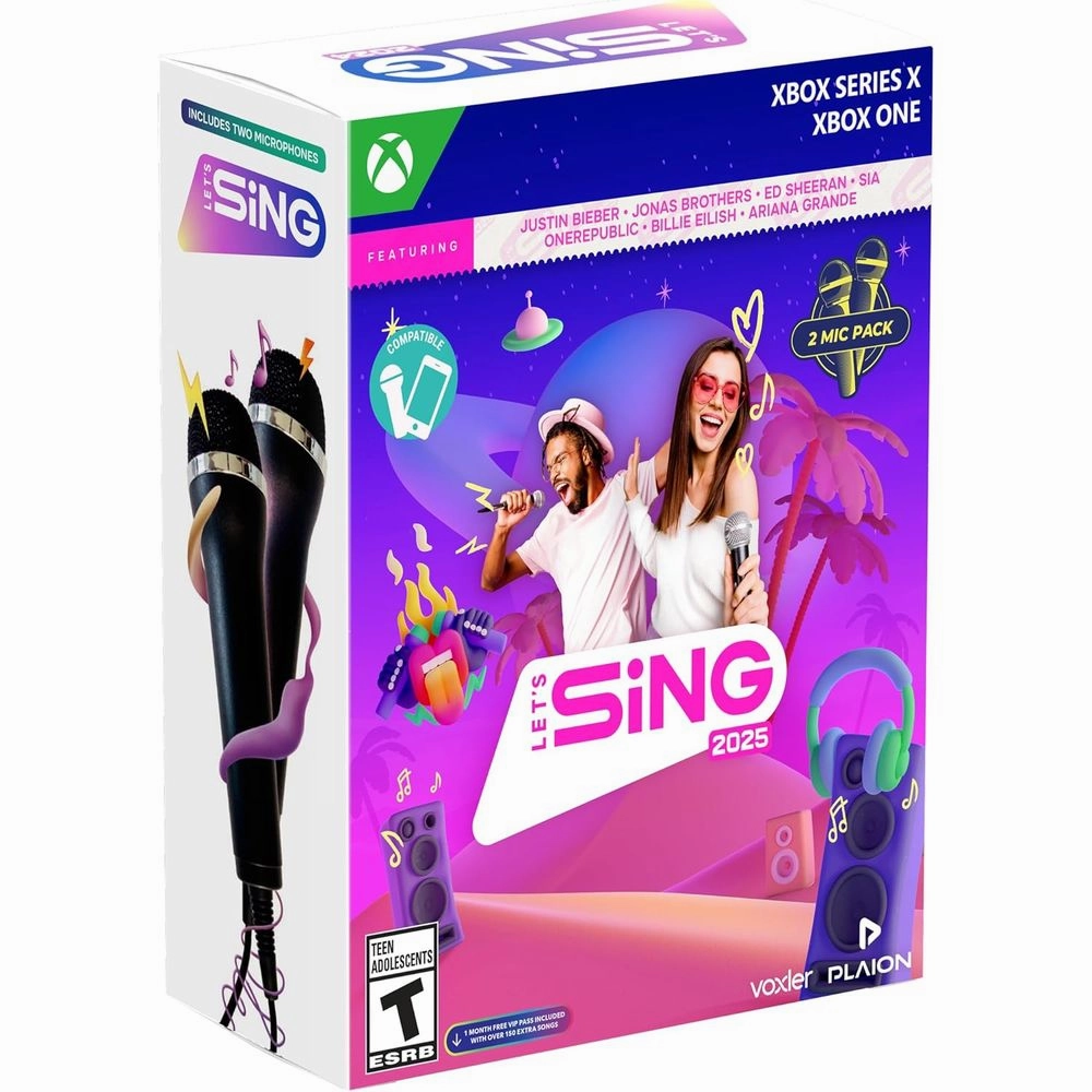 Deep Silver Let's Sing 2025 (2 mic bundle) (Xbox Series X)