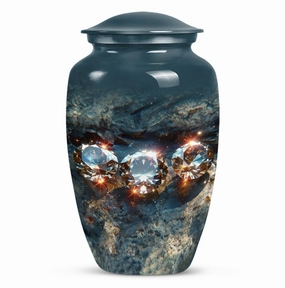 Diamond Eternity Cremation Urn for Dad, Honouring His Memory