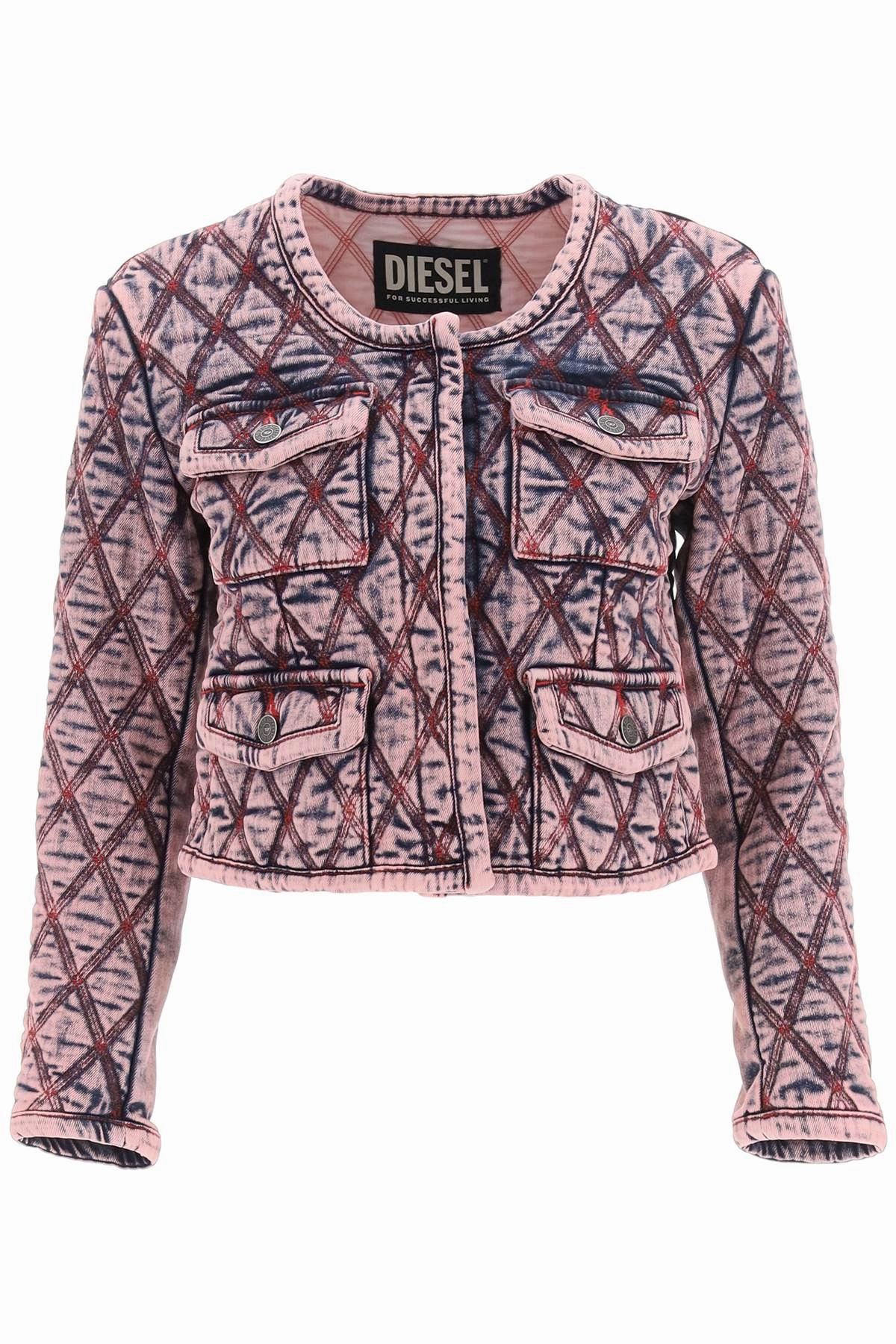 Diesel Cropped Washed Denim Jacket