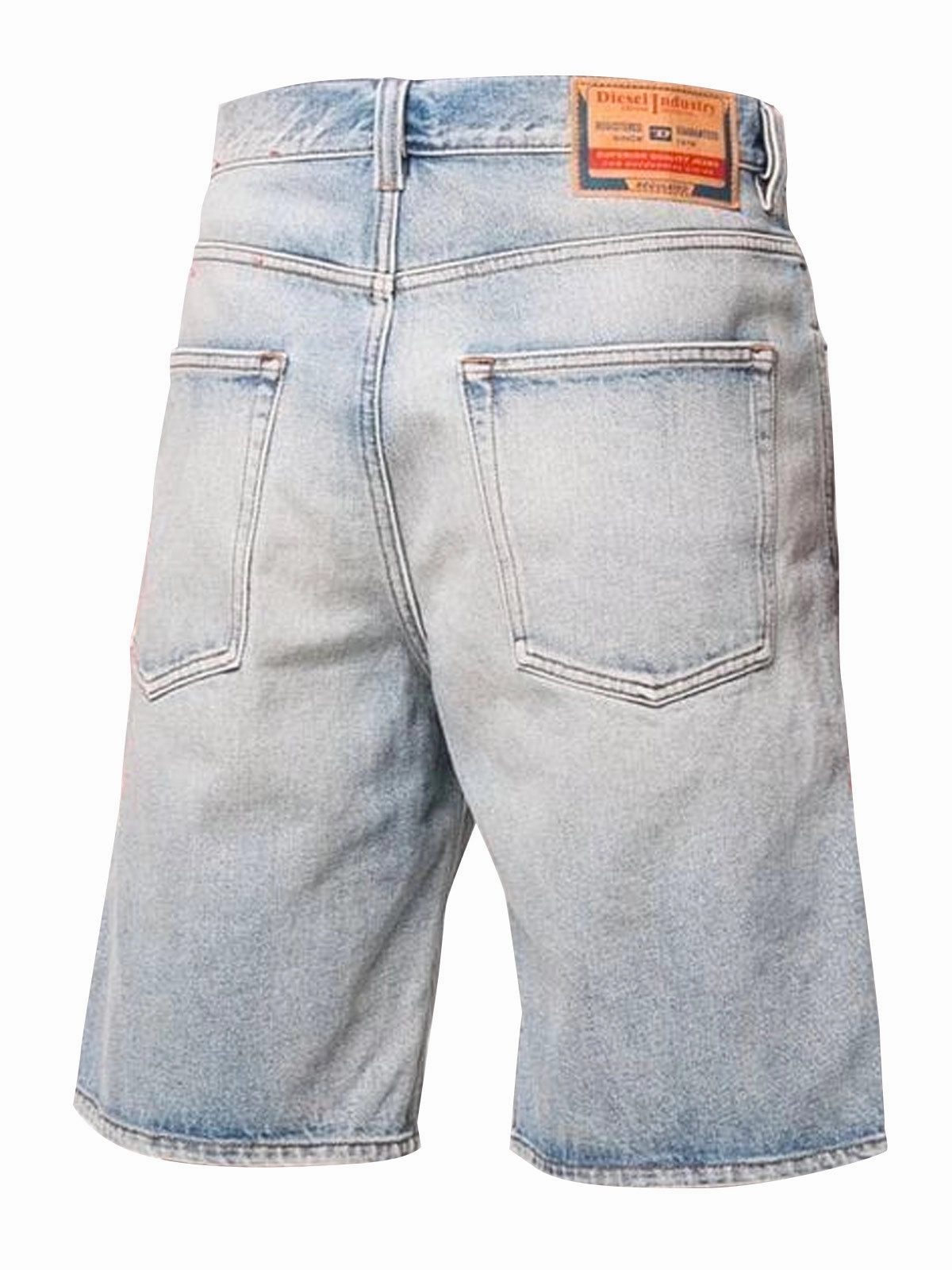 Diesel D-Macs-Z Logo Patch Denim Shorts