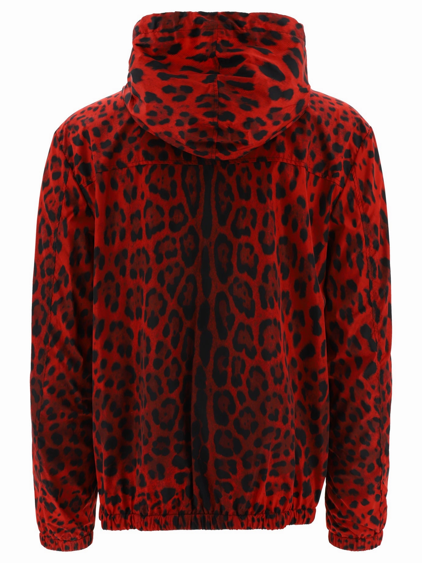 Dolce & Gabbana Leopard Printed Hooded Jacket