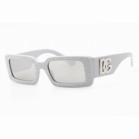 Dolce & Gabbana Women's Sunglasses - Light Grey Rectangular Frame | 0DG4447B 34186G