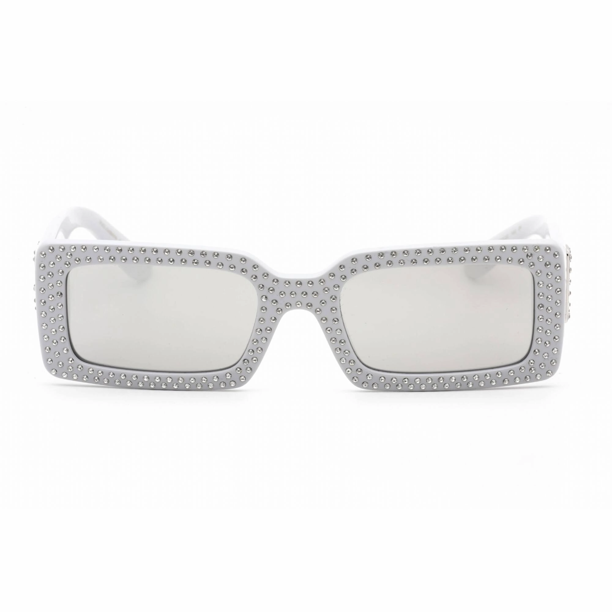 Dolce & Gabbana Women's Sunglasses - Light Grey Rectangular Frame | 0DG4447B 34186G