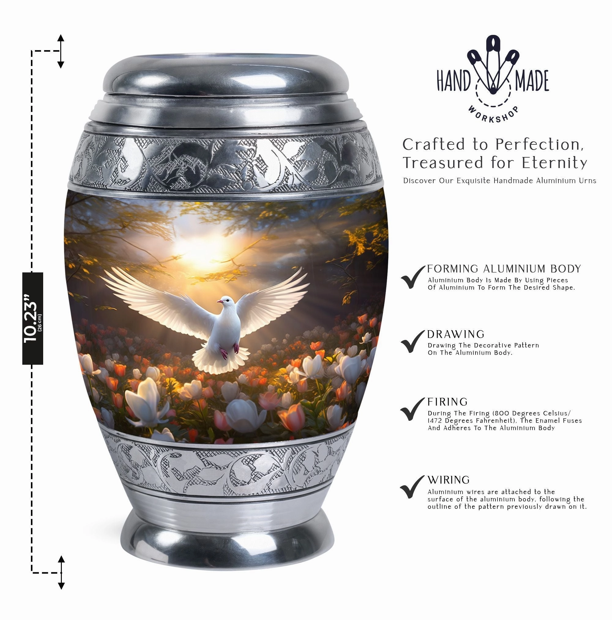 Dove Memorial Tribute: Cremation Urn for Honouring Loved Ones