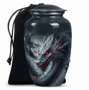 Dragon Elegance: Men's Distinctive Cremation Urn
