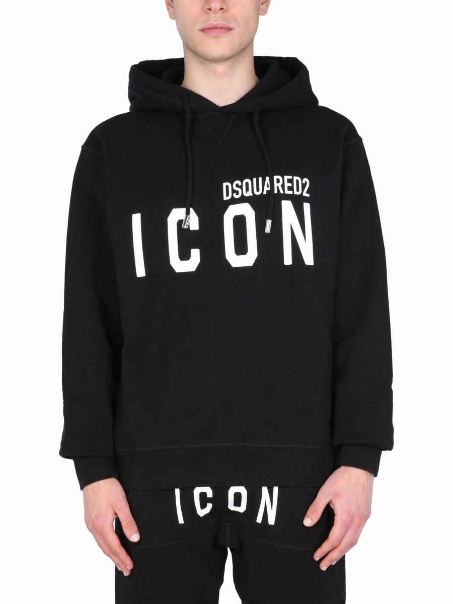 Dsquared2 Icon Hooded Drawstring Sweatshirt