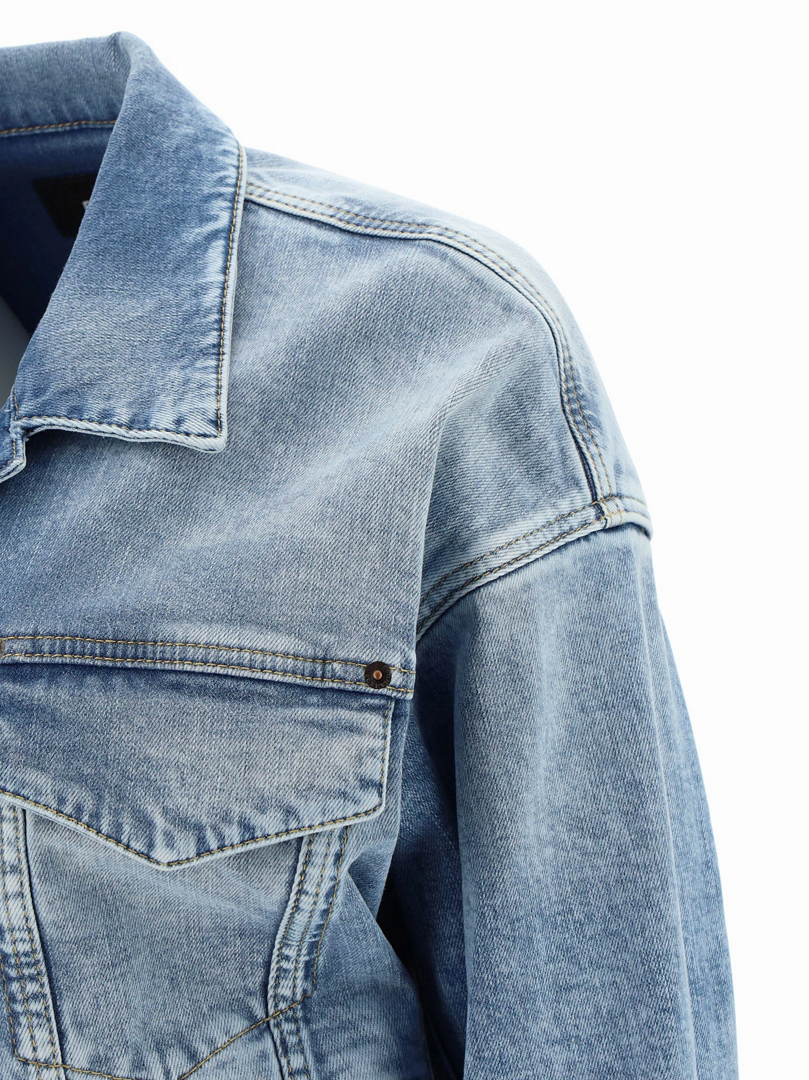 Dsquared2 Logo Waistband Buttoned Denim Jacket