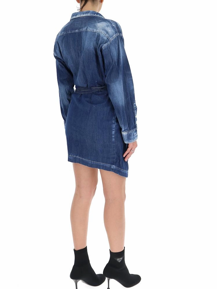Dsquared2 Wrapped Denim Dress