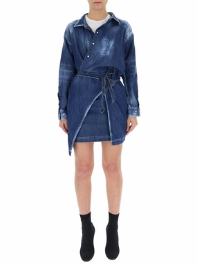 Dsquared2 Wrapped Denim Dress