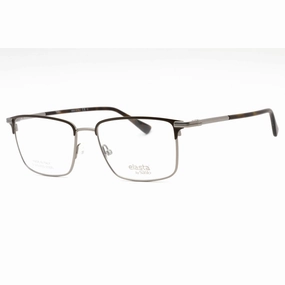 Elasta Men's Eyeglasses - Dark Brown Metal Rectangular Full Rim Frame | E 7248 0R0Z 00