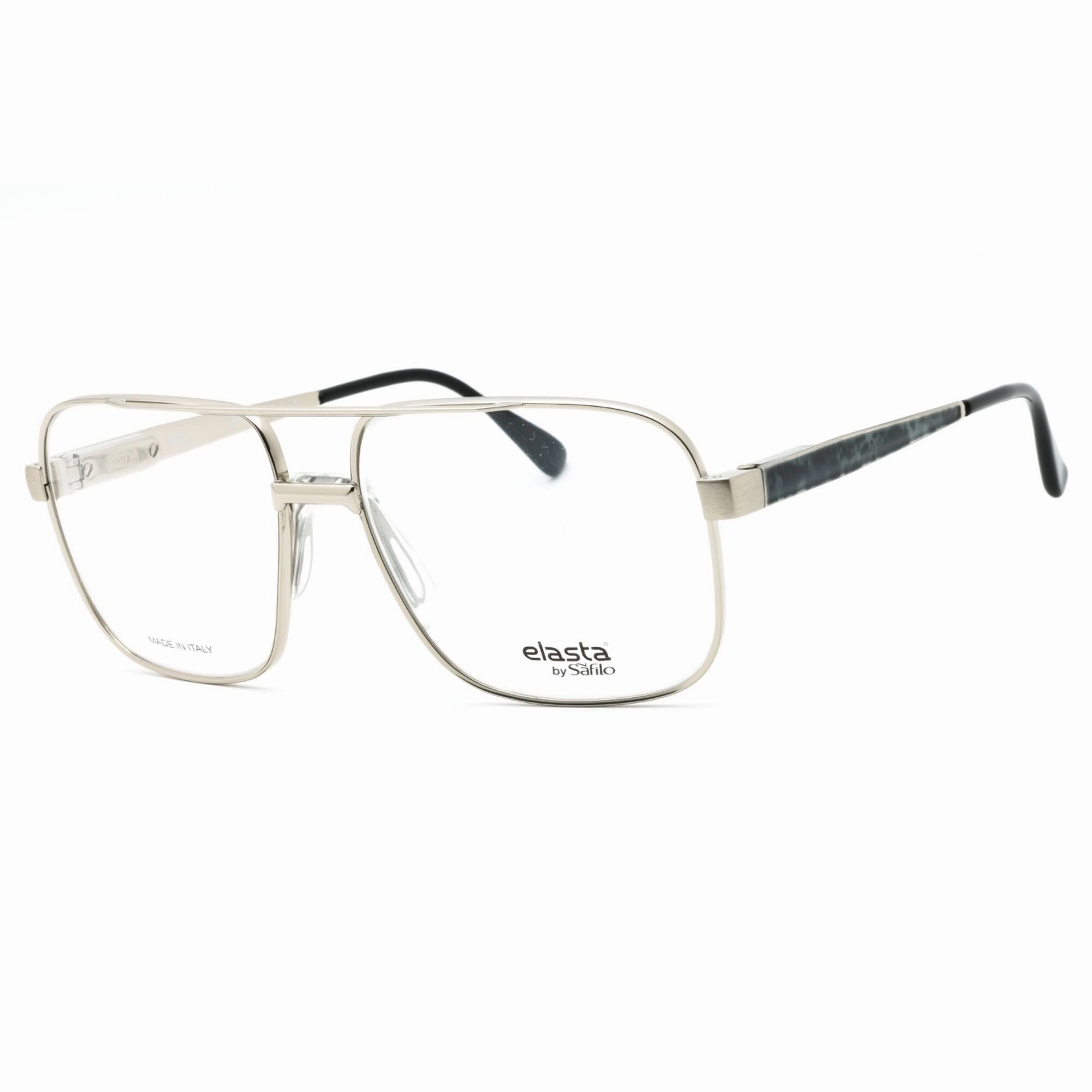 Elasta Men's Eyeglasses - Grey Marble Navigator Full Rim Frame | E 3055 0L32 00