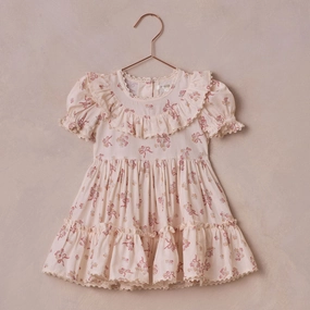 Eva Dress - Bow Ditsy - Natural