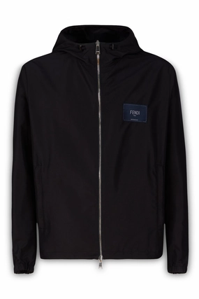 Fendi Reversible Hooded Zip-Up Jacket