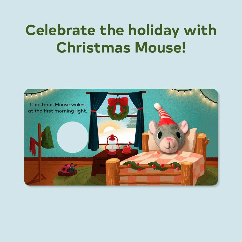 Finger Puppet Board Book - Christmas Mouse