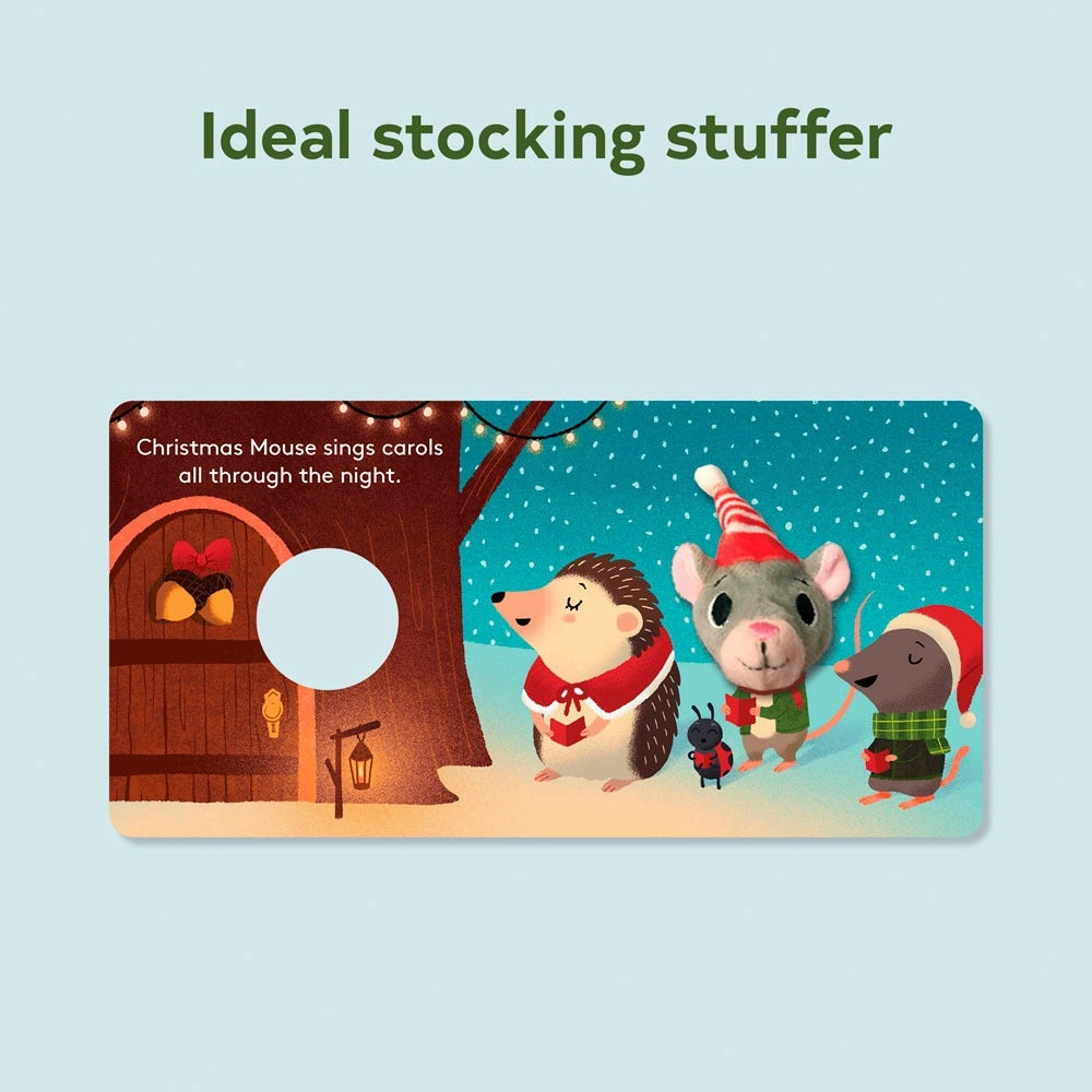 Finger Puppet Board Book - Christmas Mouse