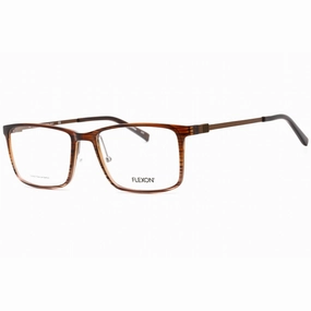 Flexon Men's Eyeglasses - Brown/Grey Gradient Rectangular Full Rim FLEXON EP8009 215