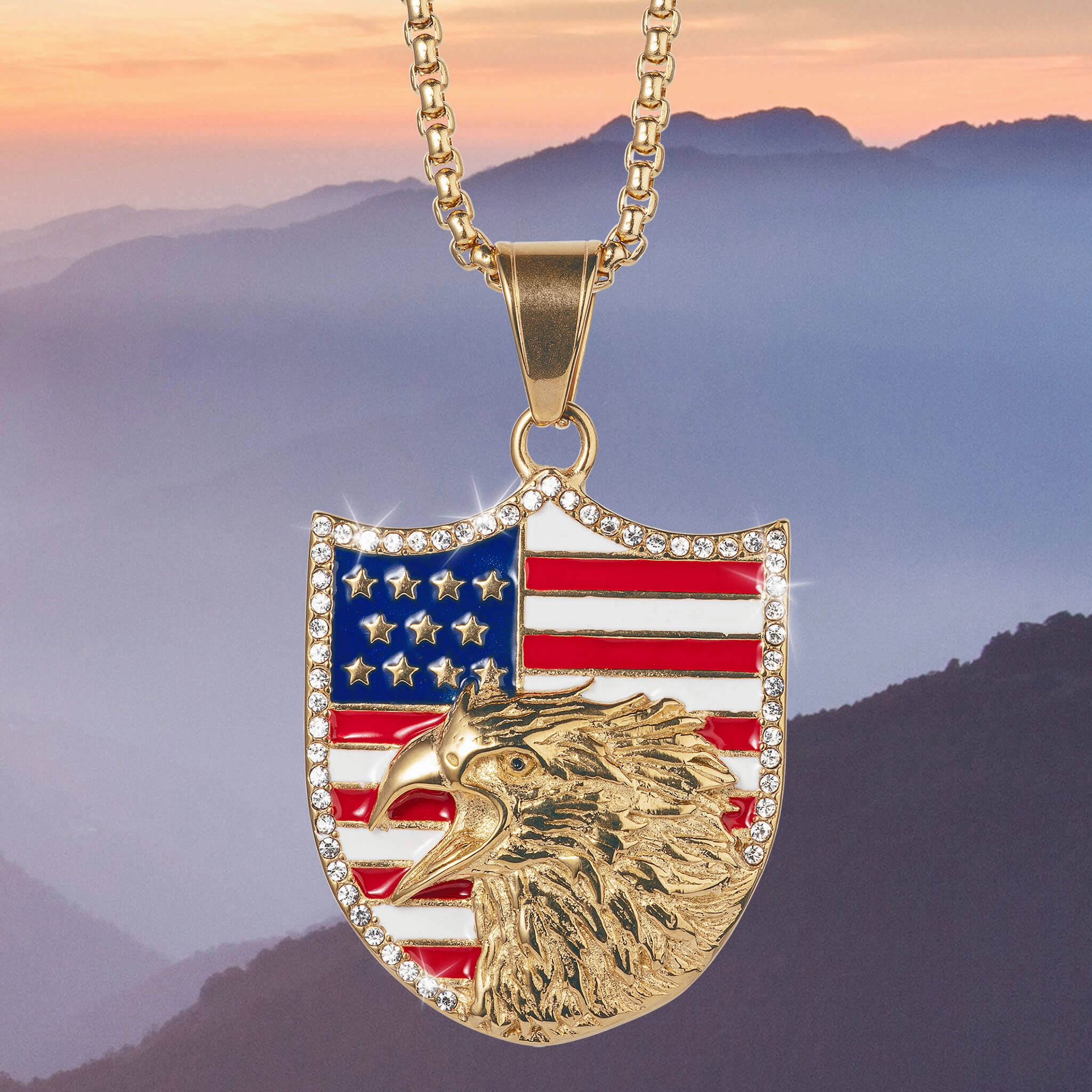Freedom Shield Pendant & Boot Knife Set