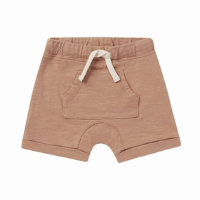 Front Pouch Short - Clay - FINAL SALE