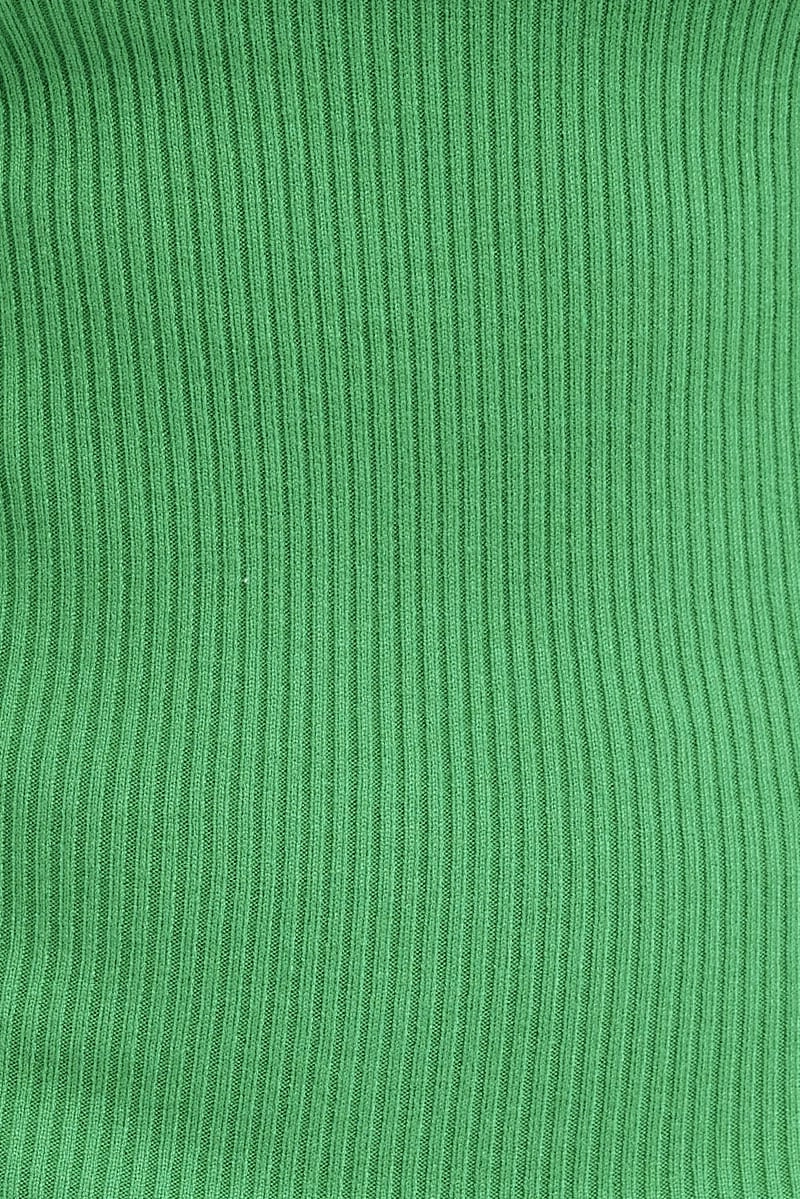 Green Dress Long Sleeve Midi Knit