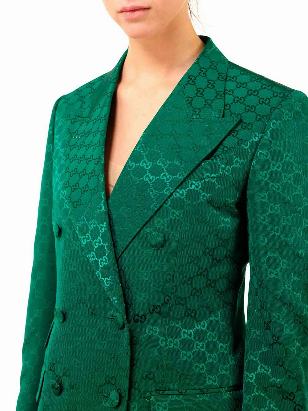 Gucci Light GG Double Breasted Jacket