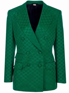 Gucci Light GG Double Breasted Jacket