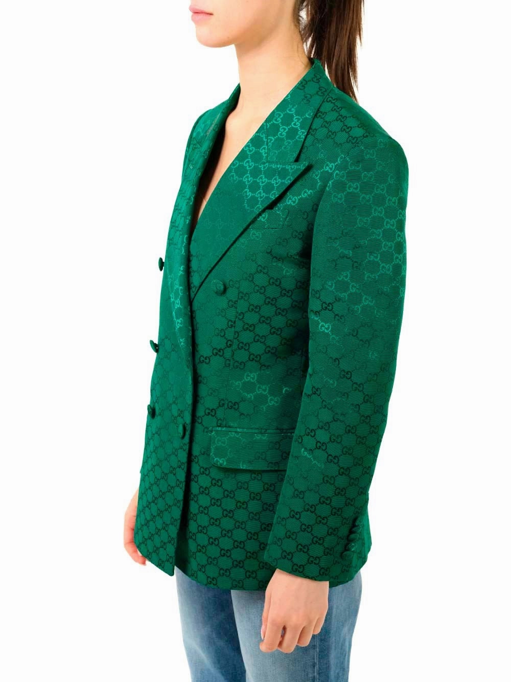 Gucci Light GG Double Breasted Jacket