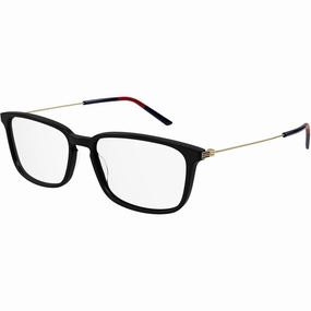 Gucci Men's Eyeglasses - Black Plastic/Metal Rectangular Shape Frame | GG1056OA 001
