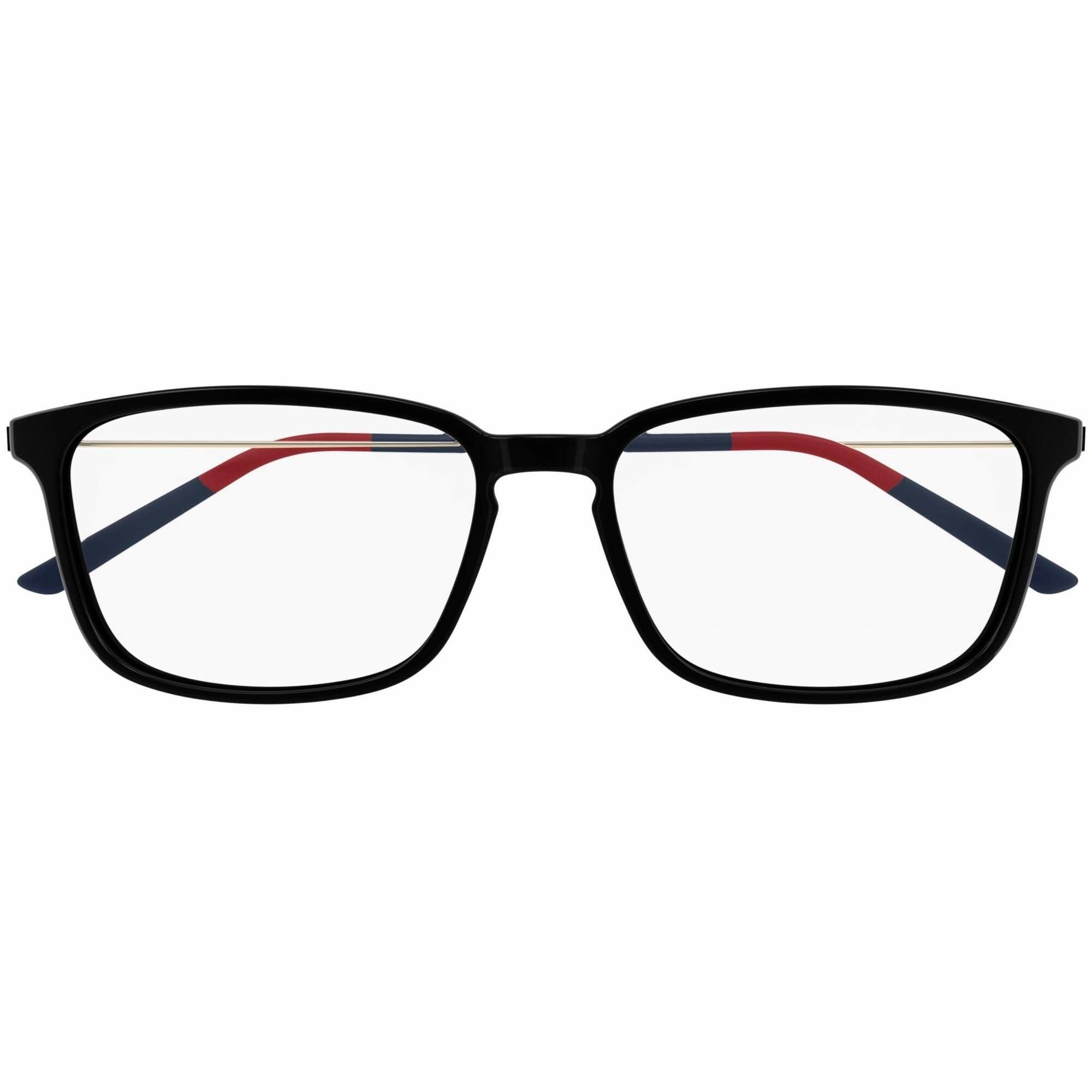 Gucci Men's Eyeglasses - Black Plastic/Metal Rectangular Shape Frame | GG1056OA 001