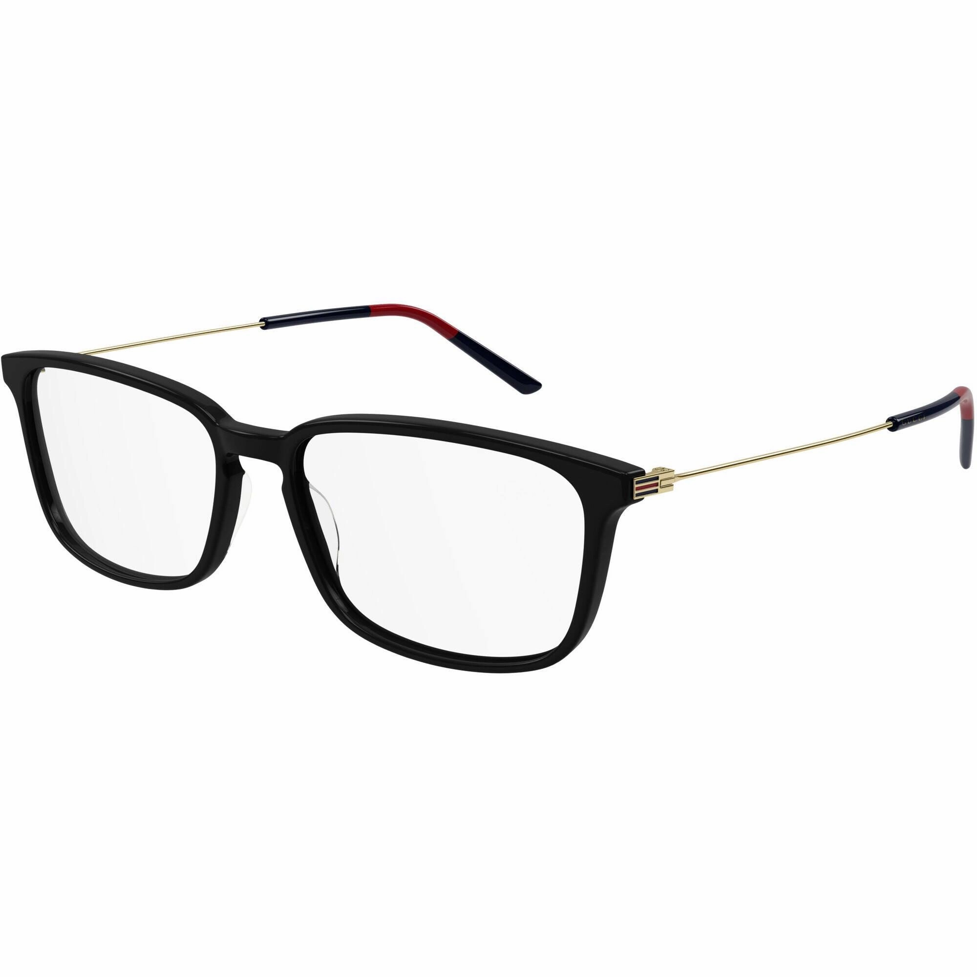 Gucci Men's Eyeglasses - Black Plastic/Metal Rectangular Shape Frame | GG1056OA 001