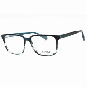 Guess Men's Eyeglasses - Blue/Other Rectangular Full Rim Plastic Frame | GU50047 092