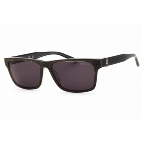 Guess Men's Sunglasses - Black/Other Plastic Full Rim Frame Smoke Lens | GU00074 05A