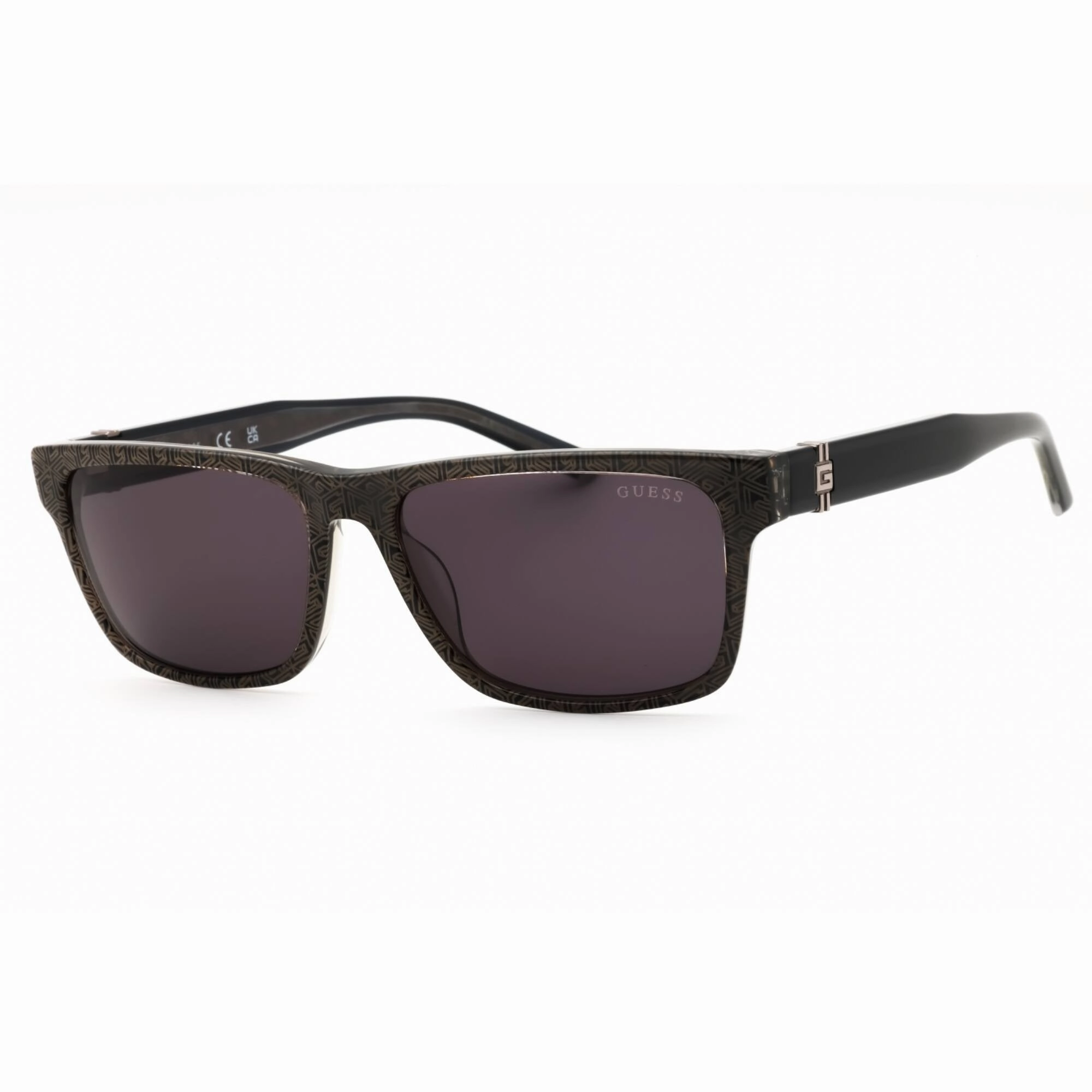 Guess Men's Sunglasses - Black/Other Plastic Full Rim Frame Smoke Lens | GU00074 05A