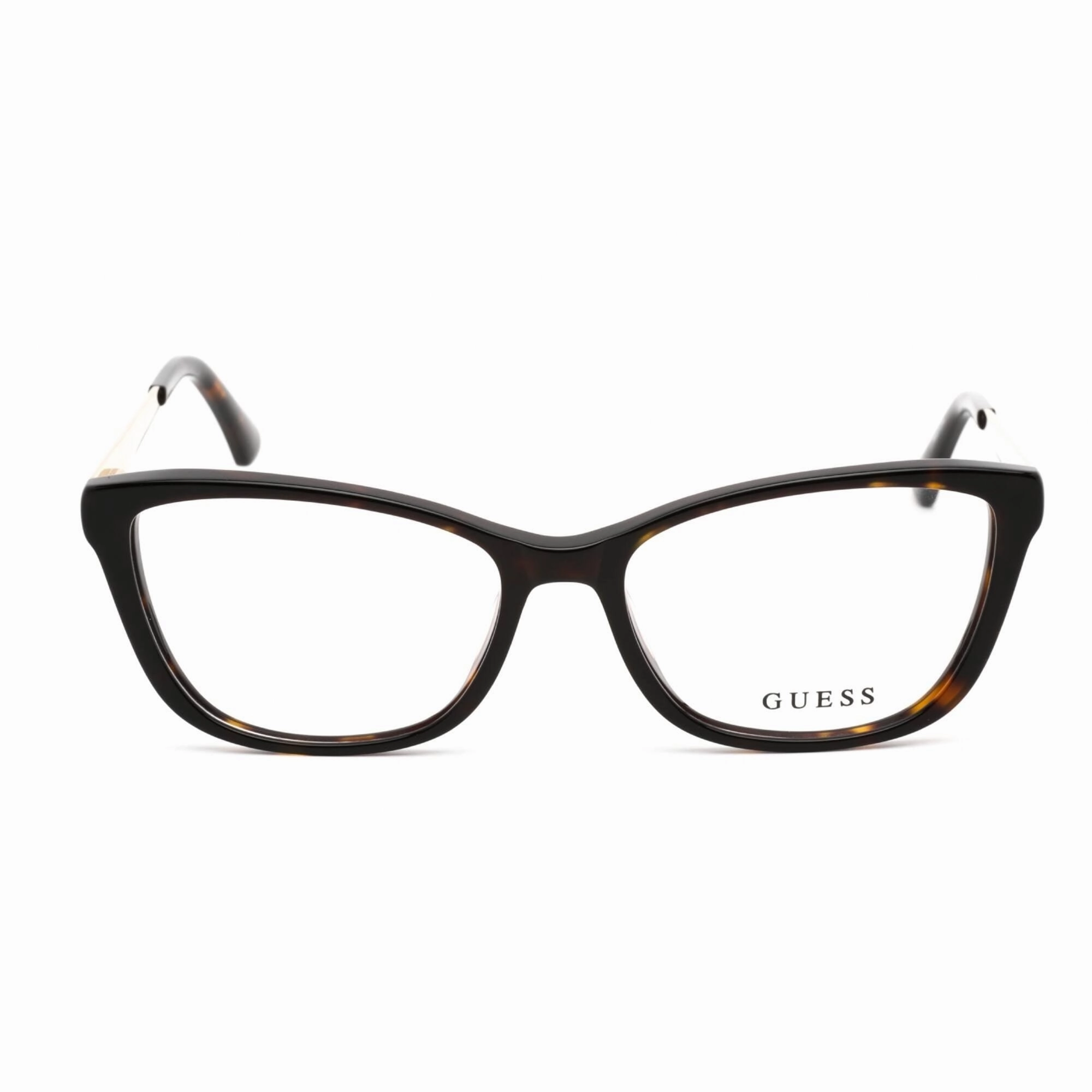 Guess Women's Eyeglasses - Full Rim Cat Eye Dark Havana Plastic Frame | GU2721 052