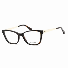 Guess Women's Eyeglasses - Full Rim Cat Eye Dark Havana Plastic Frame | GU2721 052