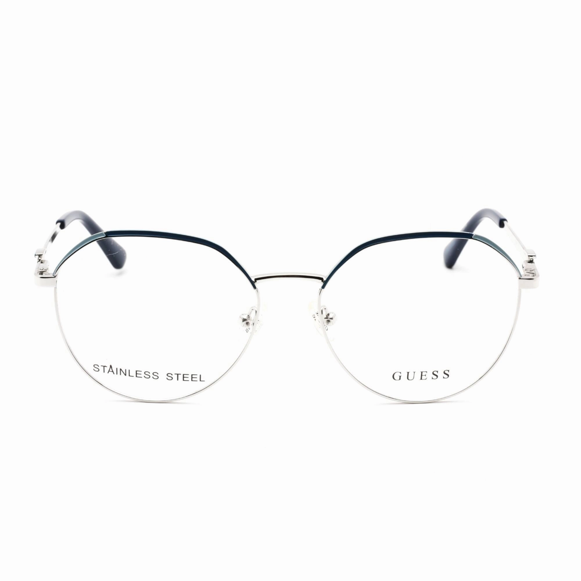 Guess Women's Eyeglasses - Full Rim Cat Eye Shiny Light Nickeltin Frame | GU2866 010
