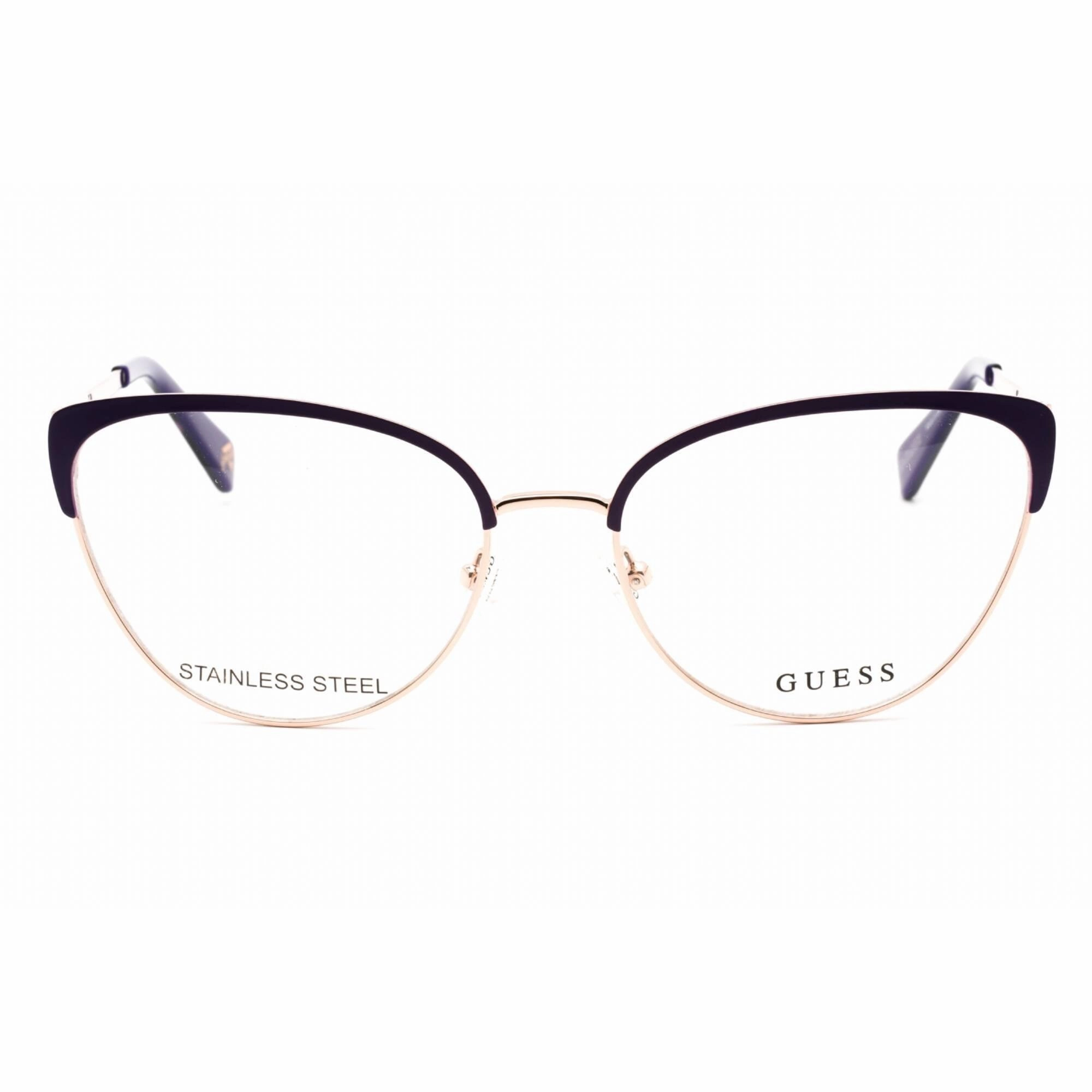 Guess Women's Eyeglasses - Full Rim Violet/Other Metal Cat Eye Frame | GU5217 083